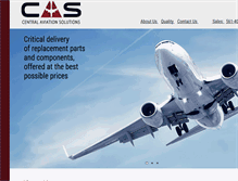 Tablet Screenshot of centralaviationsolutions.com